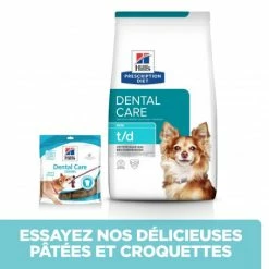 HILL'S Pet Nutrition T/d Dental Mini Croquettes Pour Petit Chien Au Poulet -Pet Soin canine t d mini 2
