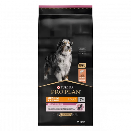 PURINA PRO PLAN Dog Medium & Large Adult 7+ Sensitive Skin Optiderma 2 PURINA PRO PLAN Dog Medium & Large Adult 7+ Sensitive Skin Optiderma – Image 2