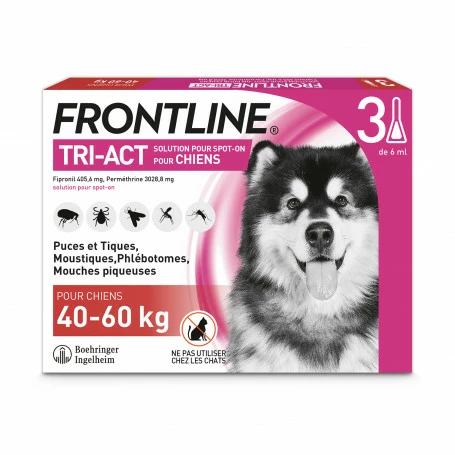 Boehringer Ingelheim Frontline Tri-Act XL Chien De 40 à 60 Kg 2 Boehringer Ingelheim Frontline Tri-Act XL Chien De 40 à 60 Kg – Image 2