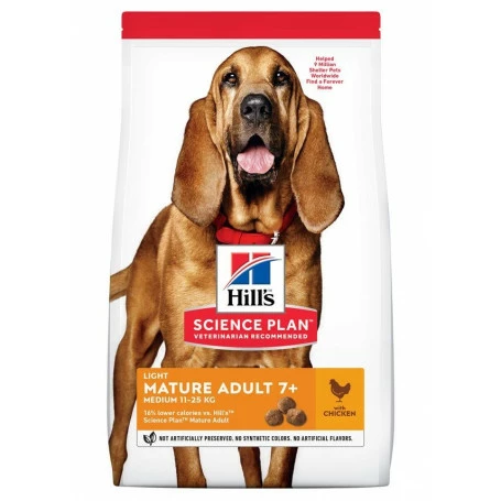 HILL'S Pet Nutrition Canine Mature Adult 7+ Light Medium Poulet 1 HILL'S Pet Nutrition Canine Mature Adult 7+ Light Medium Poulet