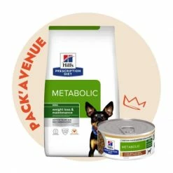 HILL'S Pet Nutrition Pack'Avenue Hill's Prescription Diet Metabolic Pour Petit Chien Au Poulet