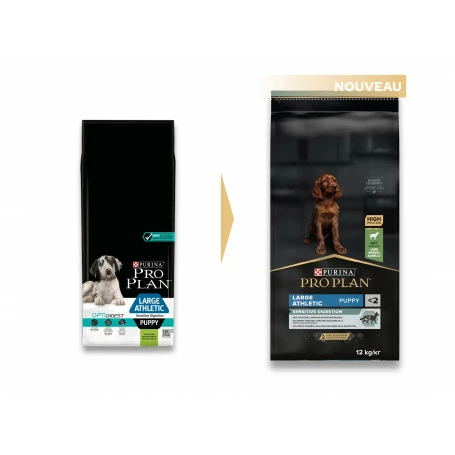 PURINA PRO PLAN Dog Large Athletic Puppy Sensit. Digestion Optidigest Agneau 1 PURINA PRO PLAN Dog Large Athletic Puppy Sensit. Digestion Optidigest Agneau