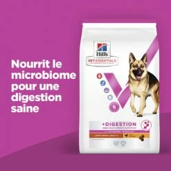 HILL'S Pet Nutrition Vet Essentials Chien Multi-Benefit + Digestion Adulte+ Large Breed 9 HILL'S Pet Nutrition Vet Essentials Chien Multi-Benefit + Digestion Adulte+ Large Breed -Pet Soin vet essentials chien multi benefit digestion ad1 lar br sac de 14 kg 1