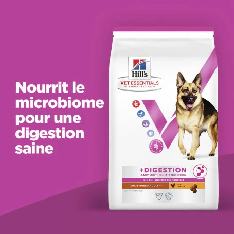 HILL'S Pet Nutrition Vet Essentials Chien Multi-Benefit + Digestion Adulte+ Large Breed 3 HILL'S Pet Nutrition Vet Essentials Chien Multi-Benefit + Digestion Adulte+ Large Breed – Image 3