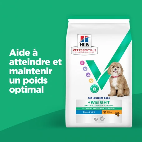 HILL'S Pet Nutrition Vet Essentials Chien Multi-Benefit + Weight Adult 1+ Small & Mini Poulet 4 HILL'S Pet Nutrition Vet Essentials Chien Multi-Benefit + Weight Adult 1+ Small & Mini Poulet – Image 4