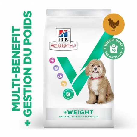 HILL'S Pet Nutrition Vet Essentials Chien Multi-Benefit + Weight Adult 1+ Small & Mini Poulet 1 HILL'S Pet Nutrition Vet Essentials Chien Multi-Benefit + Weight Adult 1+ Small & Mini Poulet
