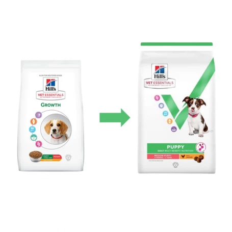 HILL'S Pet Nutrition Vet Essentials Puppy Growth ActivBiome+ Medium Poulet 1 HILL'S Pet Nutrition Vet Essentials Puppy Growth ActivBiome+ Medium Poulet