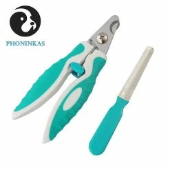 Unbranded 2pcs / Set Pet Nail Clipper Ciseaux Et Clean File Dog Cat Nail Toe Claw Clippers Scissors