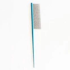 Unbranded Pet Dog Comb Sleek Pointed Tail Design Grooming Comb Pour Chat Hirsute Chiens Barber Outil De Toilettage (bleu)