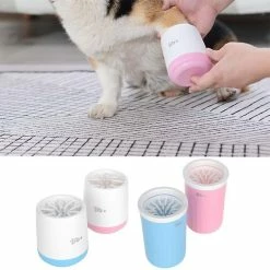 Tiny-witch Pet Foot Wash Cup Dog Paw Cleaner Cup Portable Silicone Puppy Lavage Brosse Feet Cleaner Mug