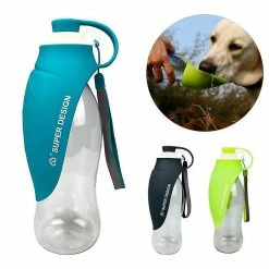 Tiny-witch 580ml Dog Water Bottle Silicone Leaf Design Pet Water Dispenser -Pet Soin 175908464 max