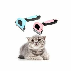 Unbranded Pet Dog Cat Épilation Brosse Peigne Perte Râteau Fourrure Nœud Outil De Toilettageblue -Pet Soin 177386595 max
