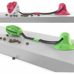 Unbranded Pet Dog Toy Anti-morsure Et Résistant à L’usure Ball Food Spill Toy Dog Tug-of-war Rope Ball Sucker Toy Green -Pet Soin 177387797 max