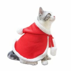 Caraele Noël Pet Cat And Dog Costumes Cape De Noël