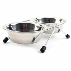 Duqi Dog Bowl En Acier Inoxydable Pet Dog Cat Double Bowls Iron Stand Nourriture Eau Vaisselle Feeder Pet Supplies 4 Duqi Dog Bowl En Acier Inoxydable Pet Dog Cat Double Bowls Iron Stand Nourriture Eau Vaisselle Feeder Pet Supplies -Pet Soin 179357825 max