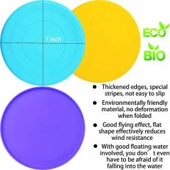 LIKELY 6 Pack Silicone Dog Flying Disc Jouet De Chien Amusant Pour L’entraînement En Plein Air -Pet Soin 179793263 max