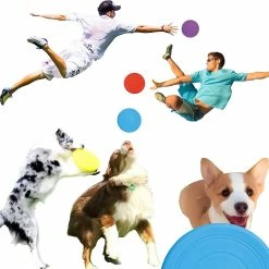 Rudoll 6 Pack Silicone Dog Flying Disc Jouet De Chien Amusant Pour L’entraînement En Plein Air -Pet Soin 179793265 max 1