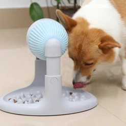 Knfe Interactive Dog And Cat Food Puzzle Toy Treat Boredom Dispensing Slow Feeder - Anxiety Iq Training In Smart Feeding And Adjustable Height For Small/me -Pet Soin 185602209 max