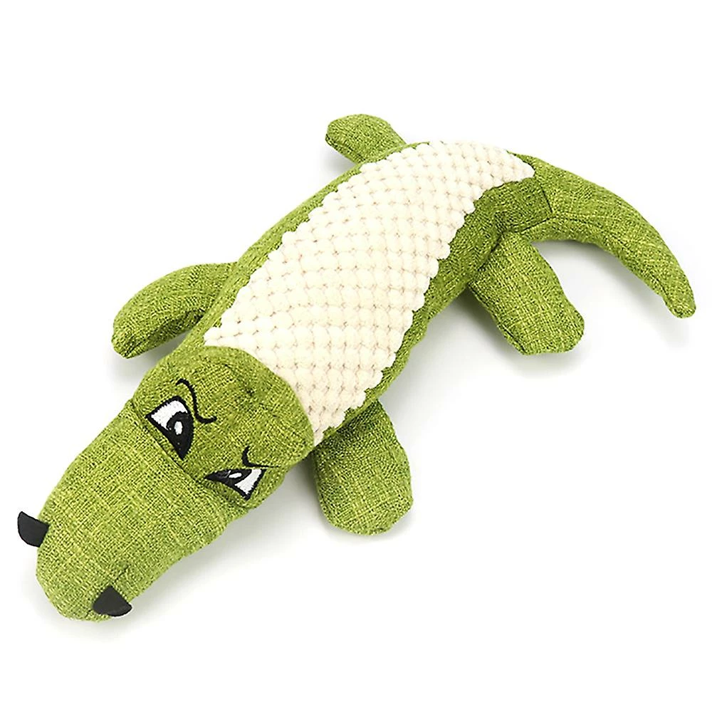 Sevenprin Pet Puppy Dog Chew Toy Treat Play Son Squeaky Crocodile Peluche Poupée 2 Sevenprin Pet Puppy Dog Chew Toy Treat Play Son Squeaky Crocodile Peluche Poupée – Image 2