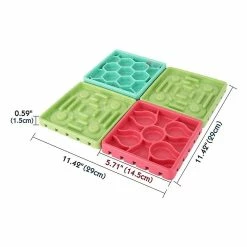 Island Ensemble De Coussinets D’alimentation Pour Chiens, 2pcs Dog Slow Feeder Et 2 Pcs Lick Pad Combo Avec Ventouse Dog Bowl Intéressant Interactif Slow Feeder Dog Bowl -Pet Soin 190279046 max 1