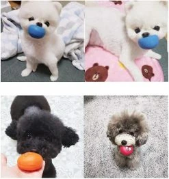 Wonderful Smile Face Dog Squeaky Toys Soft Latex Squeak Balls Pour Chiot Petit Moyen Chiens De Compagnie 6 Pcs / Set -Pet Soin 191564907 max