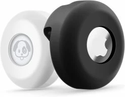 Yuzee Airtag Dog Collar Holder [2 Pack] Silicone Imperméable à L’eau Protection Air Tag Cat Collar Cover, Anti-lost Locator Case Pour Apple Airtags Compatible Avec Pe