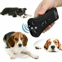Mslam Ultrasonic Anti Dog Barking Pet Trainer Led Light Gentle Chaser Device