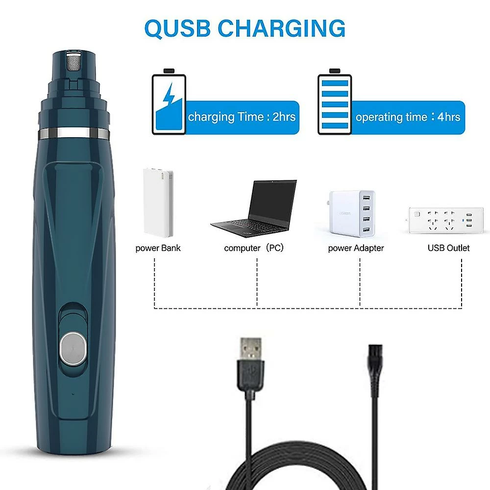 Sxbd 2 En 1 Pet Nail Grinder 2 Vitesses Dog Nail Trimmmer Low Noise USB Rechargeable Paws Grooming & Trimming Pour Grande Race Petite Chiens Moyens Chats Avec Dog Gro 5 Sxbd 2 En 1 Pet Nail Grinder 2 Vitesses Dog Nail Trimmmer Low Noise USB Rechargeable Paws Grooming & Trimming Pour Grande Race Petite Chiens Moyens Chats Avec Dog Gro – Image 5