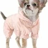 Unbranded Imperméable Pour Chien Avec Capuche, Pet Dog Imperméable Manteau Réglable Léger Extérieur