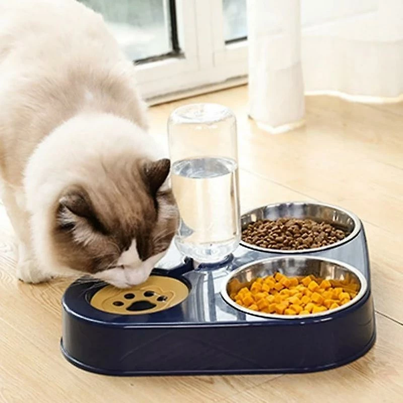 Unbranded 3En1 Pet Dog Cat Food Bowl Avec Bouteille Automatique Fontaine D’alimentation Portable 3 Unbranded 3En1 Pet Dog Cat Food Bowl Avec Bouteille Automatique Fontaine D’alimentation Portable – Image 3