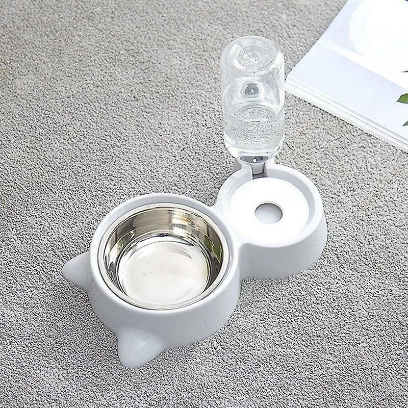 Unbranded Pet Cat And Dog Double Bowl Anti Étouffement Acier Inoxydable Eau Potable Automatique 4 Unbranded Pet Cat And Dog Double Bowl Anti Étouffement Acier Inoxydable Eau Potable Automatique – Image 4