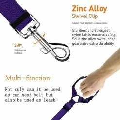 Tixxx Ceinture De Sécurité Pour Chien, 2 Pcs Pet Dog Cat Ceinture De Sécurité De Voiture Appuie-tête Avec élastique -Pet Soin 216046555 max