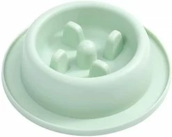 Tinor Dog Slow Feeder Bowl, Anti Slip Puzzle Bowl - Anti-gulping Pet Slower Food Feeding Dishes - Durable Preventing Choking Healthy Design Bowlgreen