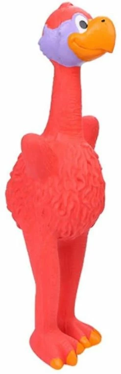 Unbranded Pet Molar Toy Latex Chew Toy Animals Shapes Training Toy For Pet Cat Dog Interactive Tooth Cleaning Supplies (rouge)