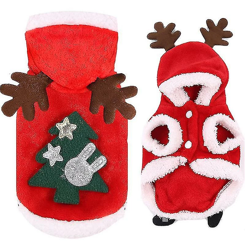 Unbranded Noël Pet Clothes Xmas Hoodie Puppy Cat Dog Winter Warm Apparel 1 Unbranded Noël Pet Clothes Xmas Hoodie Puppy Cat Dog Winter Warm Apparel