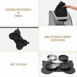 Unbranded Amovible Double Bowl Dog Bowl En Acier Inoxydable Bol Dog Food Bowl Placemat 9 Unbranded Amovible Double Bowl Dog Bowl En Acier Inoxydable Bol Dog Food Bowl Placemat -Pet Soin 241186893 max