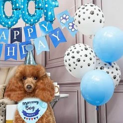 Ssdlv Dog Birthday Party Supplies Dog Birthday Bandana Hat Set Party Accessories (bleu) 9 Ssdlv Dog Birthday Party Supplies Dog Birthday Bandana Hat Set Party Accessories (bleu) -Pet Soin 253797462 max