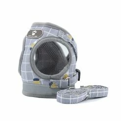 Unbranded Pet Dog Leash Gilet Réglable Réfléchissant Doux Respirant Plaid Collier Chiot Pour Petits Moyens Grands Chiens