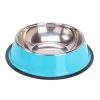 Unbranded Pet Round Bowl Cat Dog Eating Food Bowls Acier Inoxydable Résistant Antidérapant Feeder Device Animaux De Compagnie Vaisselle
