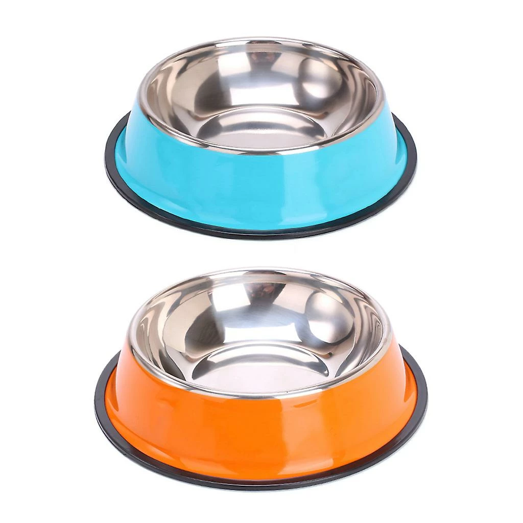Unbranded Pet Round Bowl Cat Dog Eating Food Bowls Acier Inoxydable Résistant Antidérapant Feeder Device Animaux De Compagnie Vaisselle 2 Unbranded Pet Round Bowl Cat Dog Eating Food Bowls Acier Inoxydable Résistant Antidérapant Feeder Device Animaux De Compagnie Vaisselle – Image 2