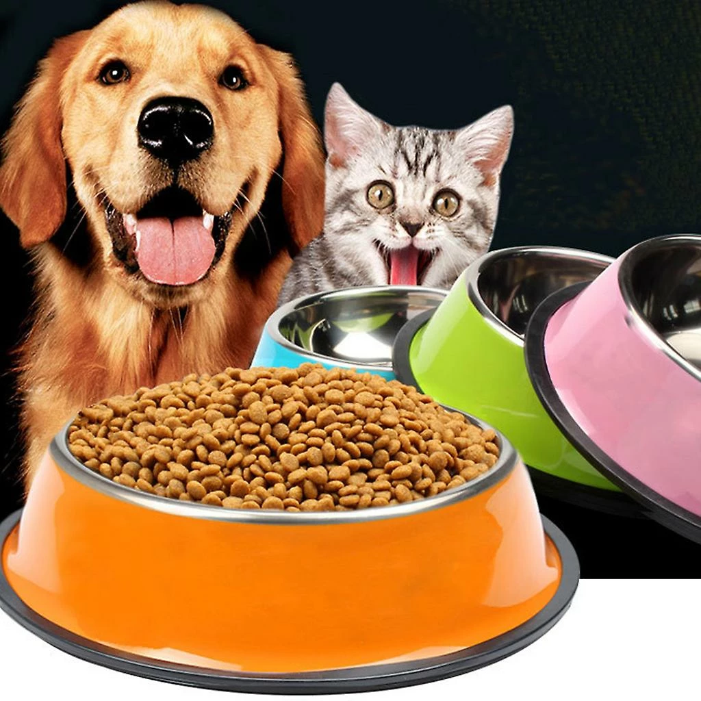Unbranded Pet Round Bowl Cat Dog Eating Food Bowls Acier Inoxydable Résistant Antidérapant Feeder Device Animaux De Compagnie Vaisselle 5 Unbranded Pet Round Bowl Cat Dog Eating Food Bowls Acier Inoxydable Résistant Antidérapant Feeder Device Animaux De Compagnie Vaisselle – Image 5