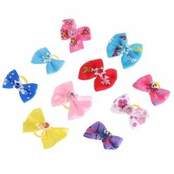 Unbranded 10 Pcs Pet Hair Band Bow Knot Grooming Headdress Dog Cat Décoration Accessoires -Pet Soin 259363524 max