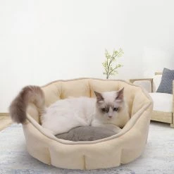 Unbranded Forme De Coquille Soft Pet Dog Cat Bed Kennel Sofa Cushion Pad Tapis De Couchage Pour Petits Chiens Moyens -Pet Soin 259363851 max