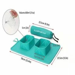 Unbranded Pet Silicone Folding Bowl Anti-slip Double Bowl Flannel Bag Dog Bowl Outdoor Pet Portable Dog Bowl 6 Unbranded Pet Silicone Folding Bowl Anti-slip Double Bowl Flannel Bag Dog Bowl Outdoor Pet Portable Dog Bowl -Pet Soin 268698172 max