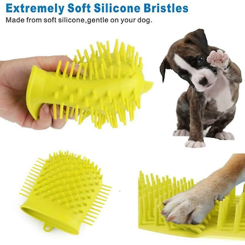 Unbranded 2 En 1 Dog Paw Cleaner Cup Pet Foot Washer Nettoyage Brosse Massage Toilettage Pour Chiots Chats 2 Unbranded 2 En 1 Dog Paw Cleaner Cup Pet Foot Washer Nettoyage Brosse Massage Toilettage Pour Chiots Chats – Image 2