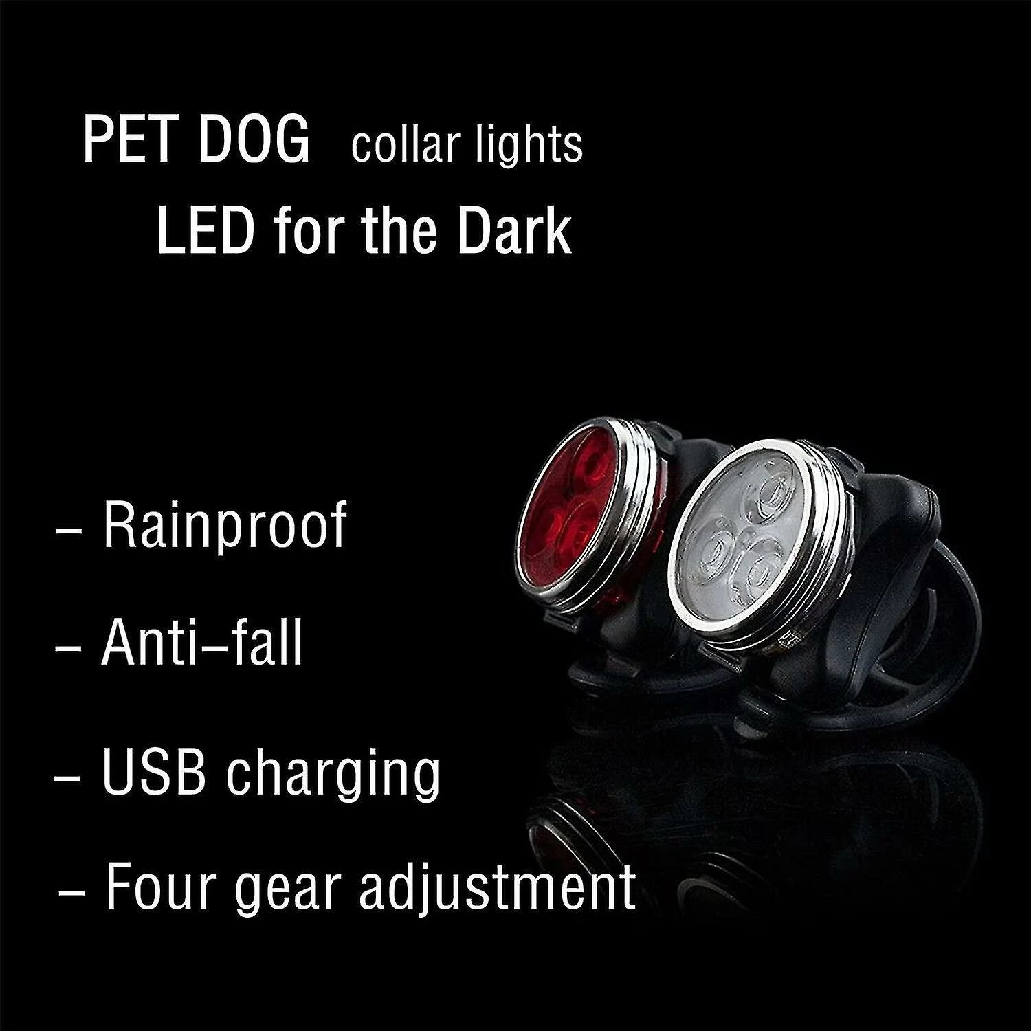 Wtake Collier De Chien Lumière Led Pet Clip-on Light Up Dog Collier Clignotant Lumière Chat Glowing Tag Chiens Walking Safety Lights For Dark Night Flash Pendentif Usb Chargi 2 Wtake Collier De Chien Lumière Led Pet Clip-on Light Up Dog Collier Clignotant Lumière Chat Glowing Tag Chiens Walking Safety Lights For Dark Night Flash Pendentif Usb Chargi – Image 2