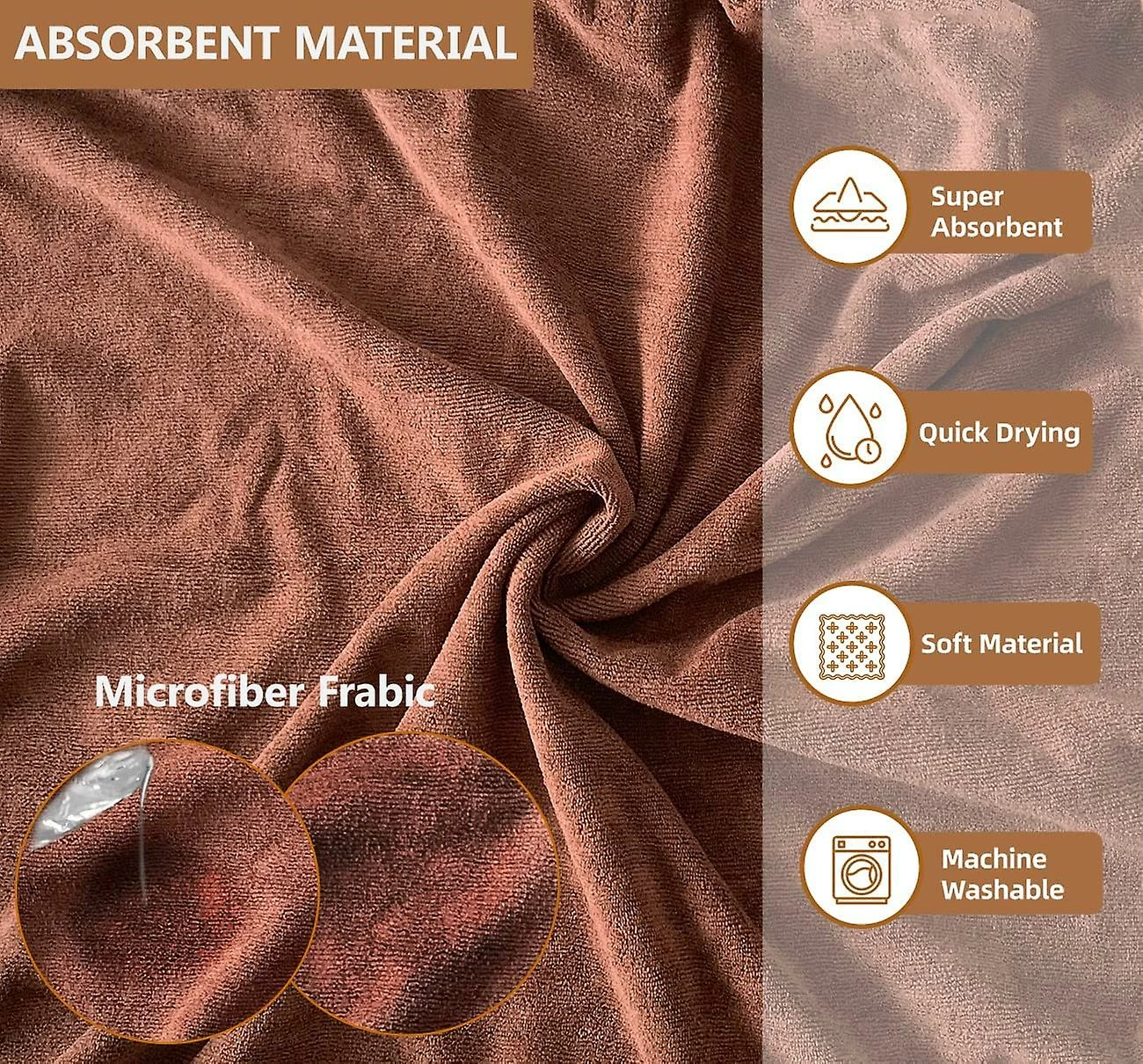 Wonderful Fong Dog Peignoir Serviette - Microfibre Séchage Rapide Super Absorbant Pet Dog Cat Robe De Bain Serviette, Doux 3 Wonderful Fong Dog Peignoir Serviette - Microfibre Séchage Rapide Super Absorbant Pet Dog Cat Robe De Bain Serviette, Doux – Image 3