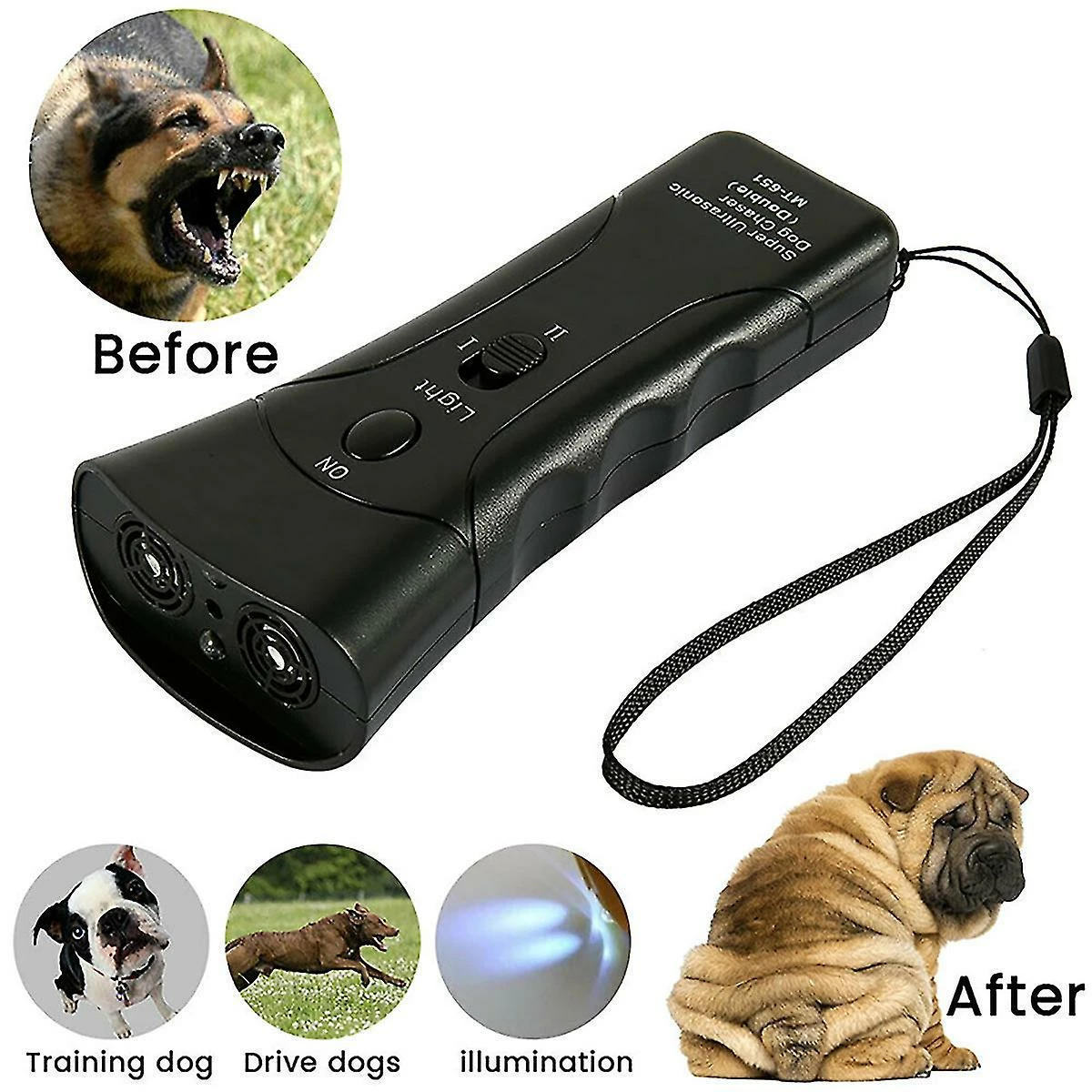 Unbranded Pet Gentle Ultrasonic Anti Dog Barking Trainer Led Light Gentle Chaser Device Repeller 1 Unbranded Pet Gentle Ultrasonic Anti Dog Barking Trainer Led Light Gentle Chaser Device Repeller