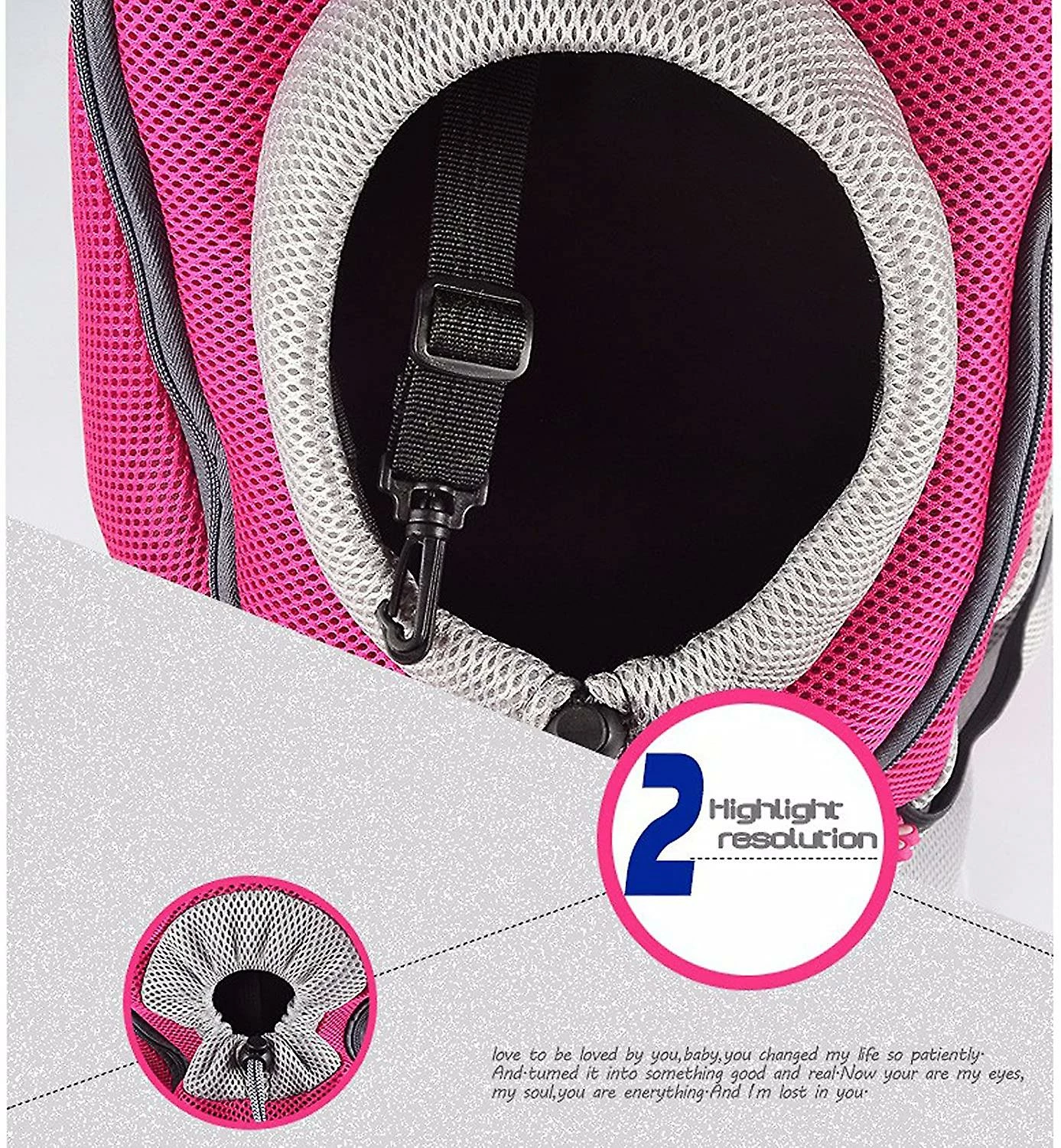 Unbranded Portable Pet Dog Cat Backpack Carrier Head Out Travel Chest Bag Double-shoulder 4 Unbranded Portable Pet Dog Cat Backpack Carrier Head Out Travel Chest Bag Double-shoulder – Image 4