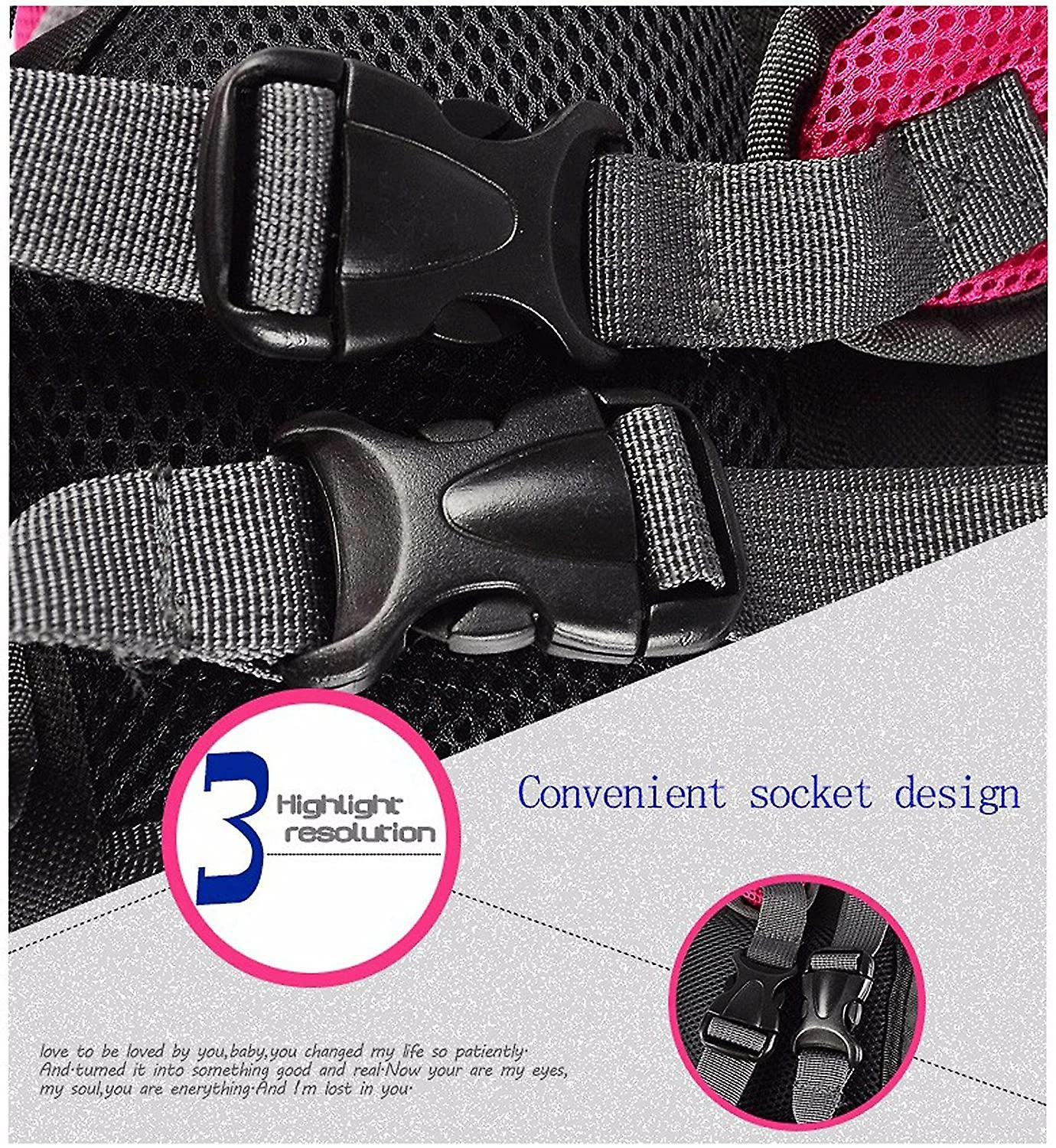 Unbranded Portable Pet Dog Cat Backpack Carrier Head Out Travel Chest Bag Double-shoulder 5 Unbranded Portable Pet Dog Cat Backpack Carrier Head Out Travel Chest Bag Double-shoulder – Image 5